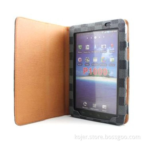 Tablet PC Case for Samsung P1000, Made of Leather Material, Folio Shaped and Foldable